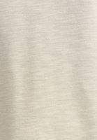 Bayan Açık Gri Pamuklu ve Yırtmaç Detaylı Sweat Tişört