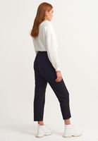 Bayan Siyah Beli Lastikli ve Cepli Sweat Pantolon