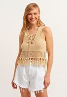 Bayan Bej Ajurlu Triko Atlet