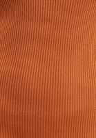 Bayan Turuncu Yırtmaçlı Uzun Triko Elbise