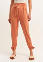 Cupro Pantolon ve Dikişsiz Crop Kombini