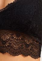 Bayan Siyah Romantik Dantelli Bralet