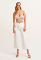 Bayan Bej Romantik Dantelli Bralet