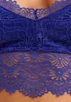 Bayan Lacivert Romantik Dantelli Bralet