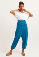 Bayan Beyaz Cut-Out Detaylı Crop Tişört