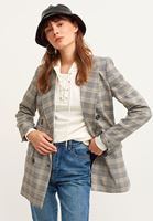 Bayan Çok Renkli Boyfriend Ekose Blazer Ceket