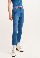 Bayan Mavi Slim-Fit Denim Pantolon