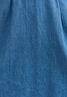 Denim Mini Etek ve Askılı Bluz Kombini 