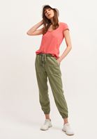 Bayan Pembe Pamuklu U-Neck Tişört