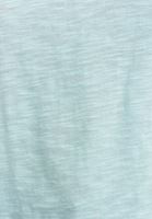 Bayan Mavi Pamuklu U-Neck Tişört