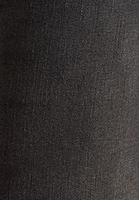 Bayan Siyah Long Straight-Fit Denim Pantolon