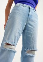 Bayan Mavi Ultra Yüksek Bel Denim Pantolon