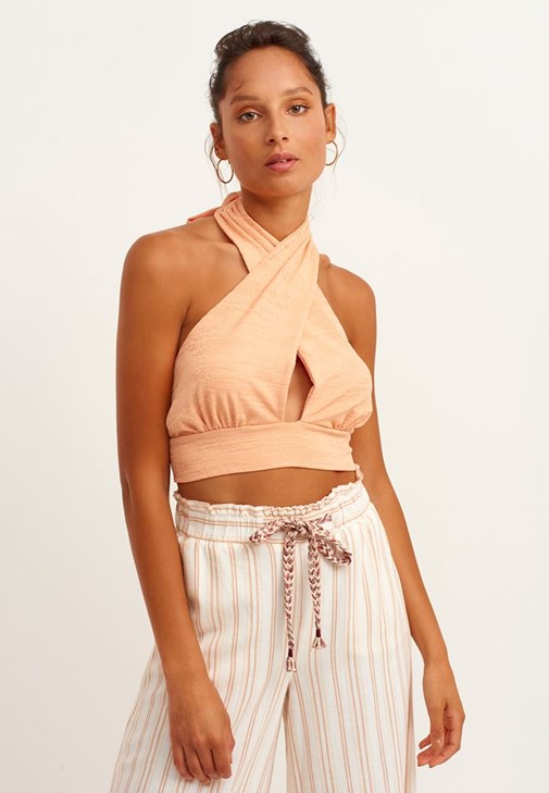 Turuncu Bağlama Detaylı Atlet