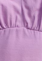 Bayan Mor Fırfırlı V-Neck Crop Bluz