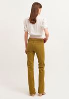 Bayan Yeşil Pamuklu Boot-Cut Pantolon