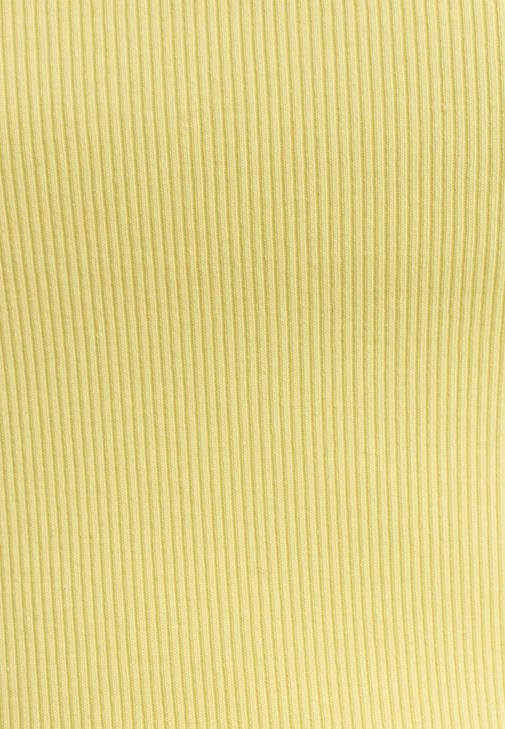 Kare Yaka Atlet ve Wide-Leg Denim Pantolon Kombini