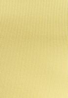 Kare Yaka Atlet ve Wide-Leg Denim Pantolon Kombini