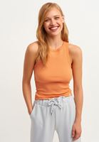 Bayan Turuncu Halter-Neck Tank Top