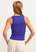 Bayan Lacivert Halter-Neck Tank Top