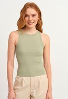 Bayan Yeşil Halter-Neck Tank Top