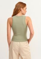 Bayan Yeşil Halter-Neck Tank Top