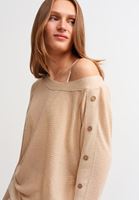 Bayan Bej Kayık Yaka Kazak