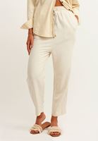 Bayan Kum Beji Baggy-Fit Keten Pantolon