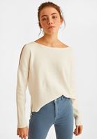 Bayan Krem Cut-Out Omuz Detaylı Triko