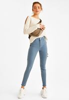 Bayan Krem Cut-Out Omuz Detaylı Triko