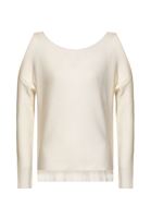 Bayan Krem Cut-Out Omuz Detaylı Triko