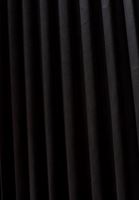 Bayan Siyah Pileli Vegan Deri Midi Etek