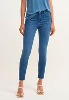 Bayan Mavi Push-Up Skinny Pantolon