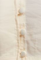 Bayan Krem Balon Kol Crop Bluz ( TENCEL™ )