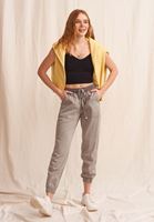 Bayan Gri Nature Friendly Yumuşak Dokulu Jogger Pantolon ( TENCEL™ )