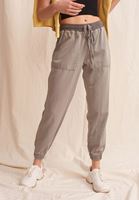 Bayan Gri Nature Friendly Yumuşak Dokulu Jogger Pantolon ( TENCEL™ )