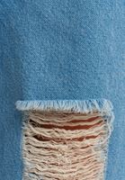 Bayan Mavi Wide-Leg Denim Pantolon