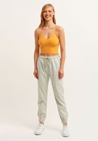 Bayan Turuncu Dikişsiz Crop Top