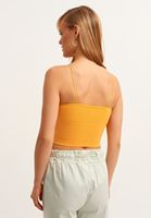Bayan Turuncu Dikişsiz Crop Top