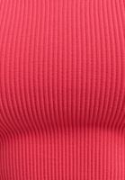 Bayan Pembe Çapraz Askılı Seamless Crop Top
