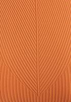 Bayan Turuncu Jakarlı Dikişsiz Crop Top