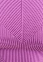 Bayan Mor Jakarlı Dikişsiz Crop Top