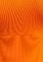 Bayan Turuncu V Yaka Crop Atlet