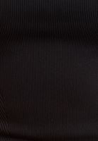 Bayan Siyah İnce Askılı Seamless Crop Top