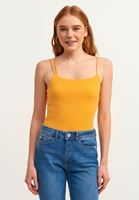 Bayan Turuncu Askı Detaylı Tank Top