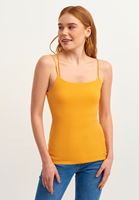 Bayan Turuncu Askı Detaylı Tank Top