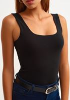 Esnek Kare Yaka Atlet ve Push Up Skinny Pantolon Kombini