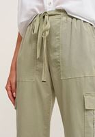 Bayan Yeşil Pamuklu Kargo Jogger Pantolon
