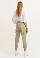Bayan Yeşil Pamuklu Kargo Jogger Pantolon