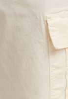 Bayan Krem Pamuklu Kargo Jogger Pantolon