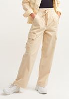 Bayan Bej High-Rise Jogger Pantolon